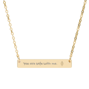 Mathias "you are safe with me" necklace